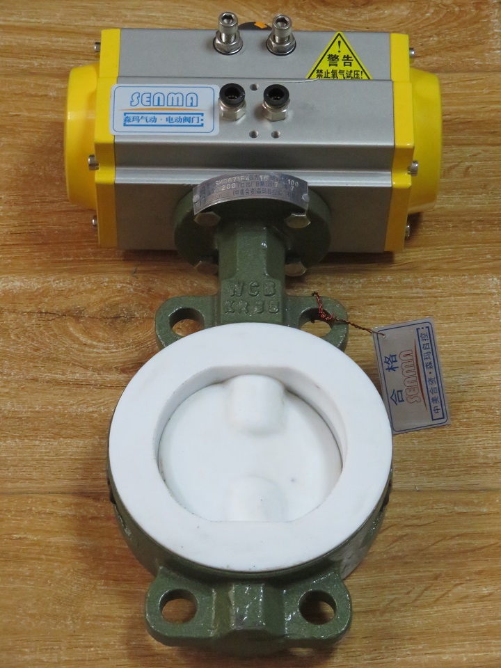 气动全衬氟蝶阀SMD671F4图片