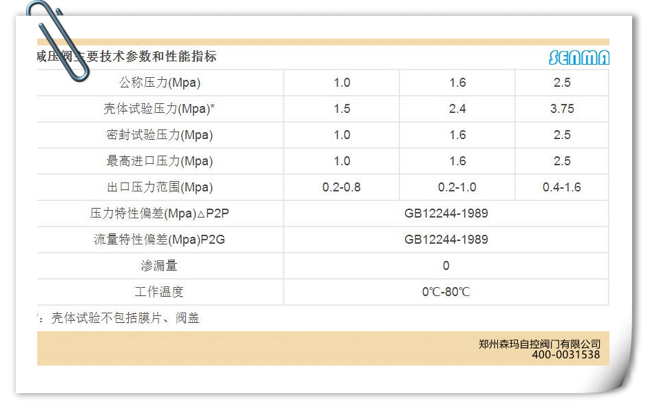 不锈钢蒸汽减压阀Y42W图片