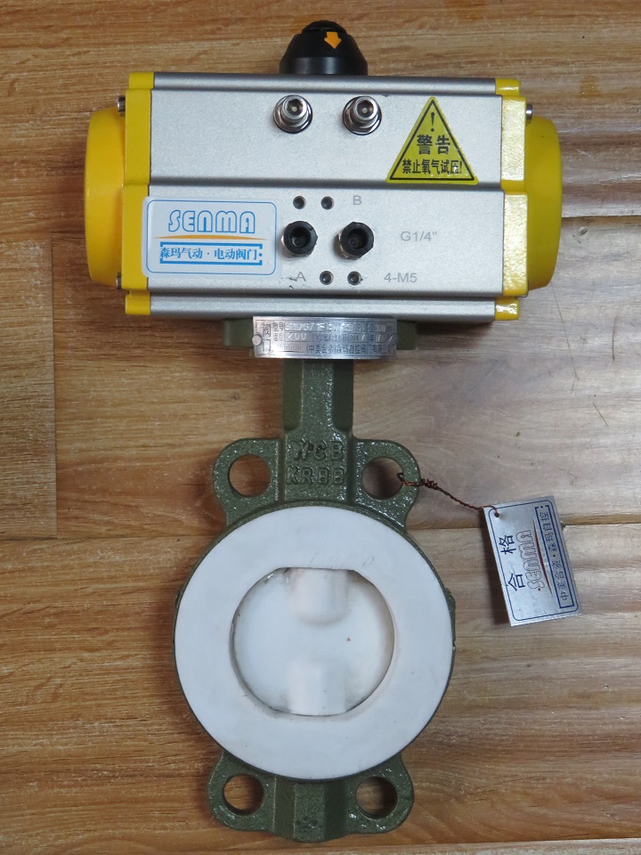 气动全衬氟蝶阀SMD671F4图片