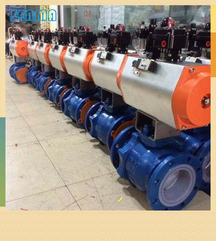 气动衬氟法兰球阀Q641F46图片